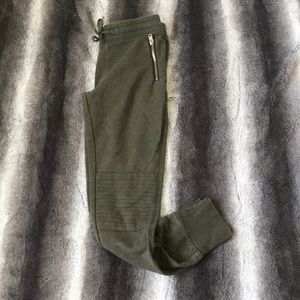 olive green joggers